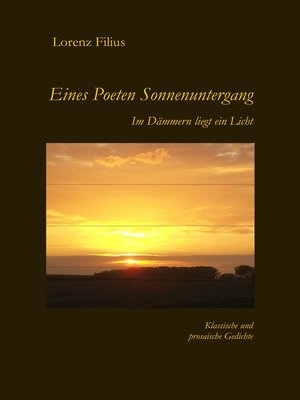 cover image of Eines Poeten Sonnenuntergang